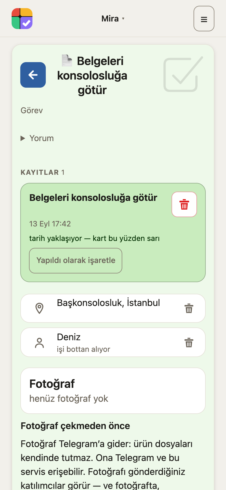 İş: son tarih, yer ve insanlar